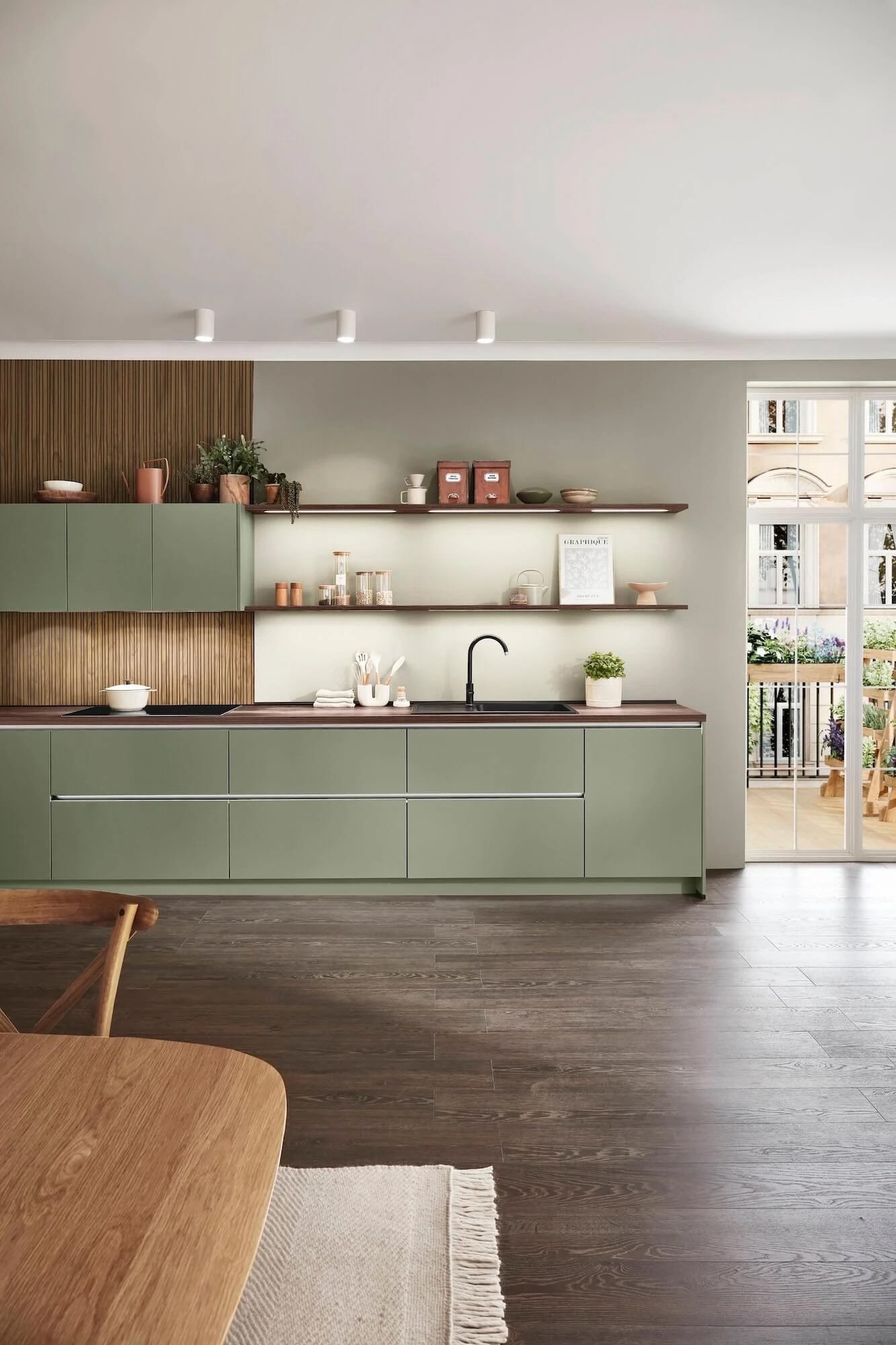 Nobilia Küchenzeile Modern Senso Olive – Bild 2