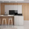 Burger Inselküche Sand Holzoptik